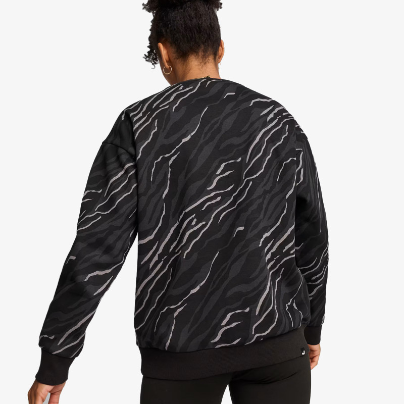 Puma Bluza PUMA ESS+ ANIMAL AOP Crew FL 