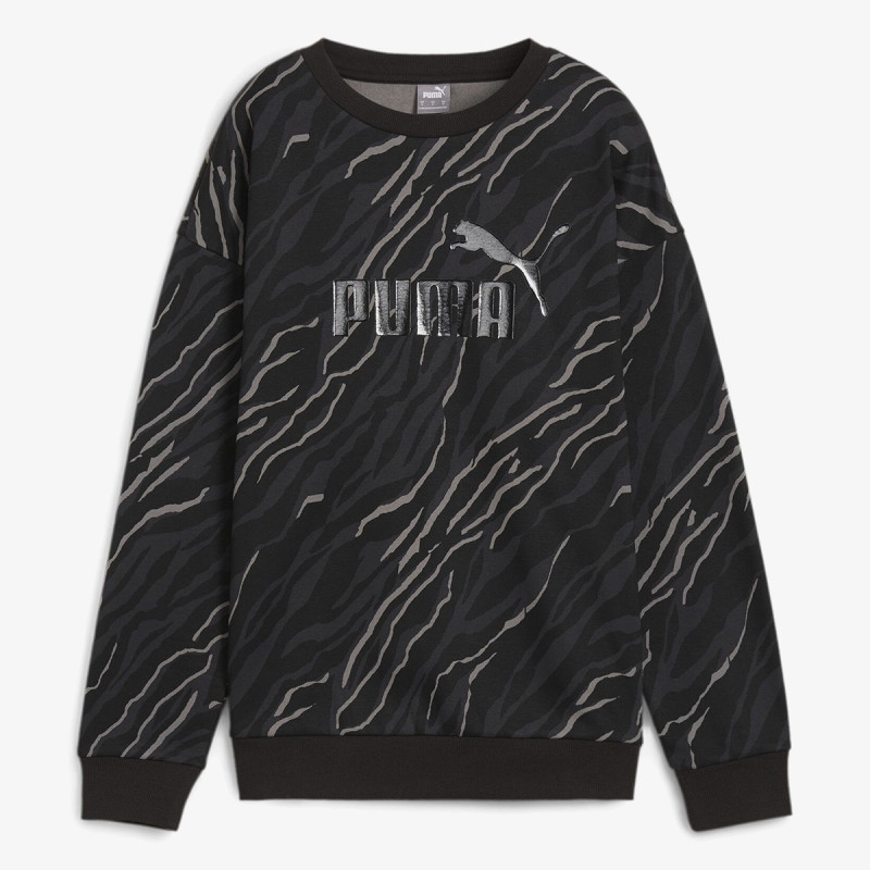 Puma Bluza PUMA ESS+ ANIMAL AOP Crew FL 