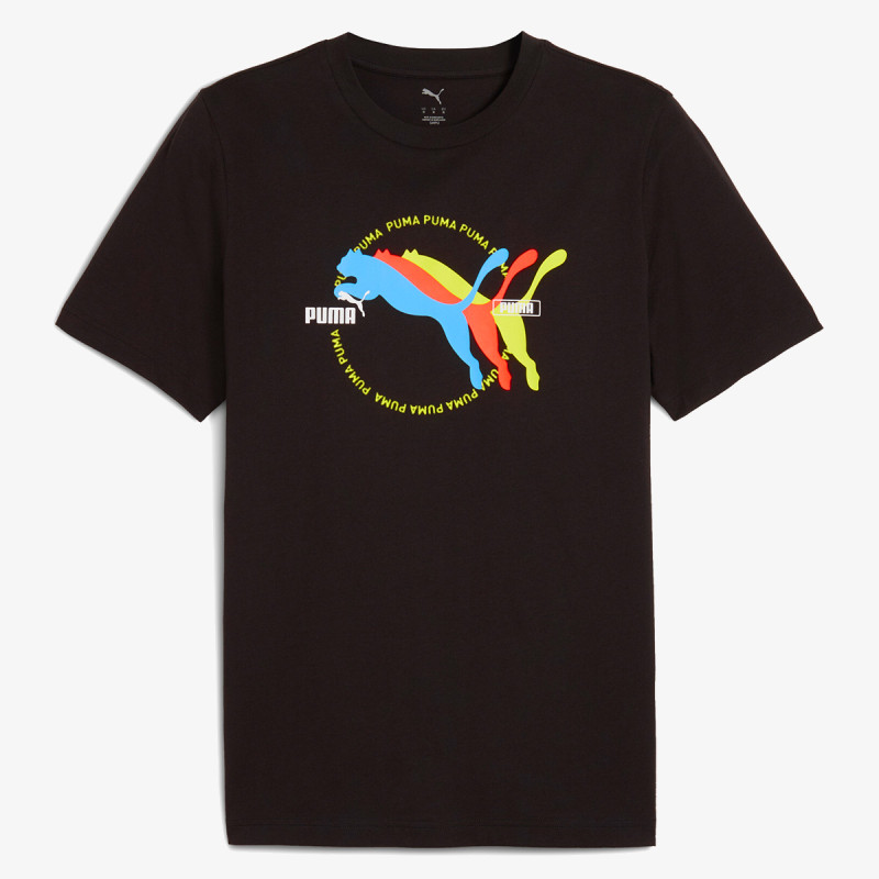 Puma Bluzë GRAPHICS Multiple Cat Logo Tee 