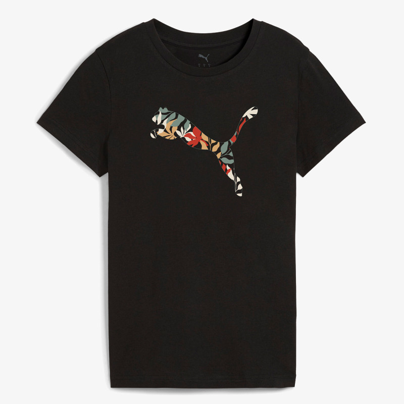 Puma Bluzë GRAPHICS Floral Cat Logo Tee 
