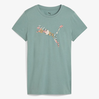 Puma Bluzë GRAPHICS Floral Cat Logo Tee 