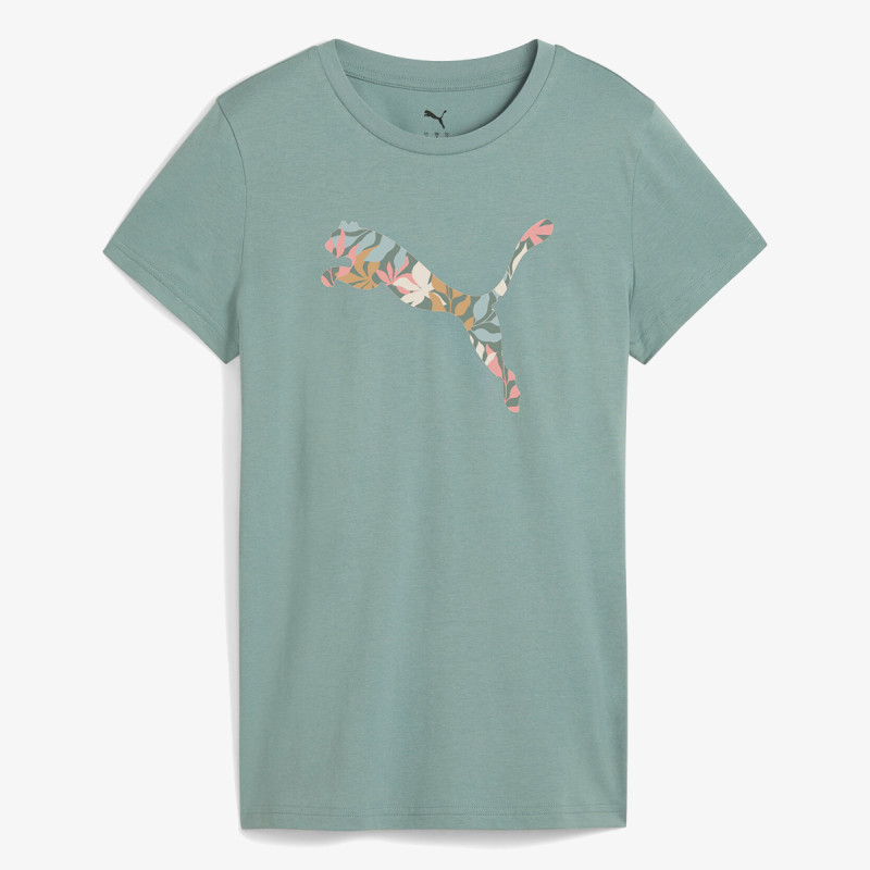 Puma Bluzë GRAPHICS Floral Cat Logo Tee 