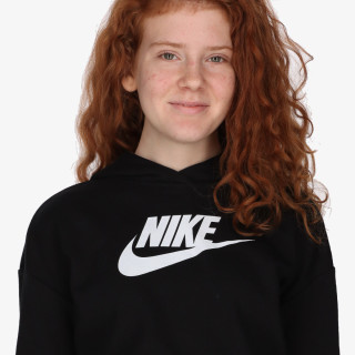 Nike Bluza G NSW CLUB FT CROP HOODIE HBR 