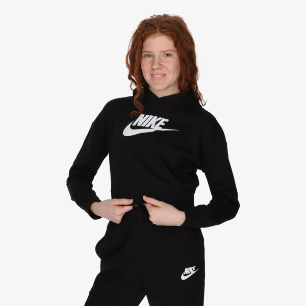 Nike Bluza G NSW CLUB FT CROP HOODIE HBR 