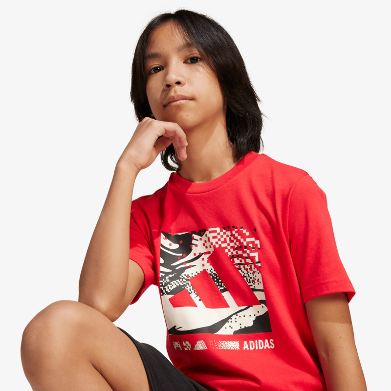 adidas Bluzë J CAMO LOGO TEE 