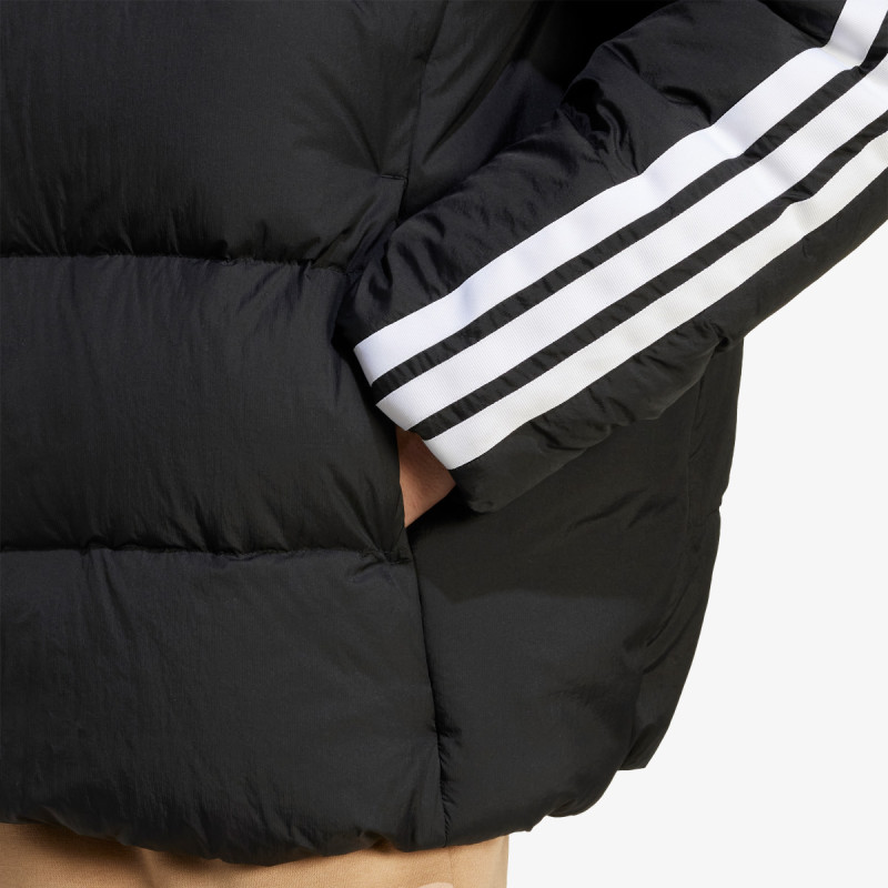 adidas Essentials Climawarm 3-Stripes Puffer Down Hooded Jacket 