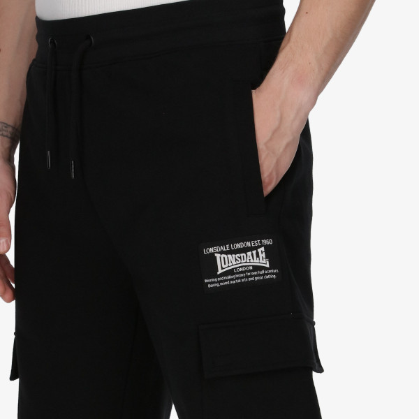 Lonsdale Produkte Black London Cuffed Pants 